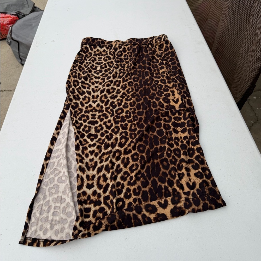 Leopard Print Women's Skirt